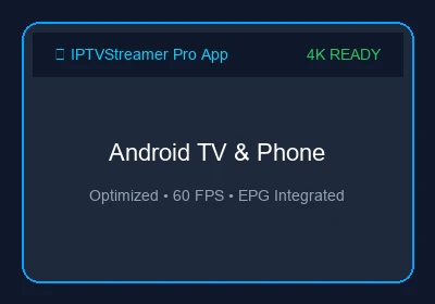 Android smartphone and tablet streaming NFL game on IPTVStreamer Pro IPTV app